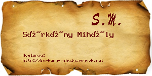Sárkány Mihály névjegykártya